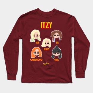 Itzy Not Shy fanart Long Sleeve T-Shirt